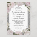 Search for pink and silver birthday invitations Watercolor