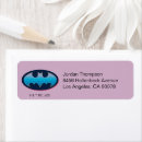 Search for oval return address labels Batman