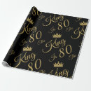 Search for 80th birthday wrapping paper Humour