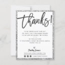 Search for black silver thank you cards Minimalist