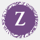 Recherche de monogramme z autocollants Enregistrer la date