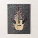 Recherche de guitare puzzles Rock