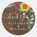 Search for rustic sunflower wedding stickers Thanks