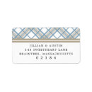 Search for plaid wedding return address labels Modern