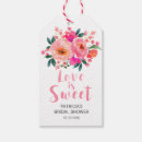 Search for love is sweet gift tags Pink
