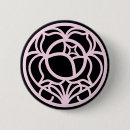 Recherche de fillette badges Rose