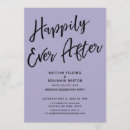 Search for dusty purple wedding invitations Typography