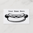 Recherche de hot dogs cartes visite Repas
