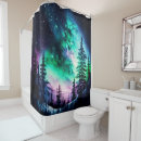 Search for northern lights shower curtains Celestial