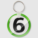 Recherche de numéro 6 porteclés Six