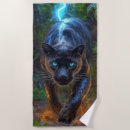 Search for black panther beach towels Wildlife