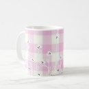 Search for pink white gingham mugs Elegant