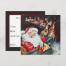 Recherche de renne père noël invitations Vintage