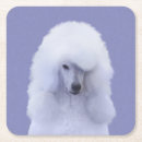 Recherche de caniche dessous de verres Blanc