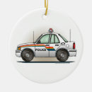 Search for police car ornaments Emergency