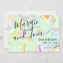 Recherche de typographie colorée invitations Enregistrer la date