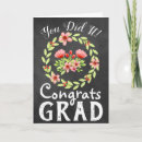 Search for flower graduation cards High school
