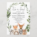 Search for hedgehog baby shower invitations Watercolor greenery