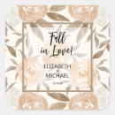 Search for earthy wedding stickers Fall in love