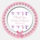 Search for gymnastics birthday stickers Girls