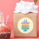 Search for happy birthday card stickers Round