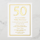 Search for 50th anniversary dinner invitations Golden