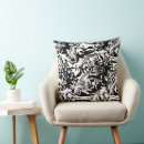 Recherche de texture de marbre coussins Noir et blanc