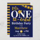 Search for mr one derful invitations Blue