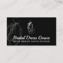 Recherche de robe de mariée cartes visite Boutique