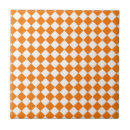 Search for orange checkered tiles Pattern