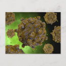 Recherche de microbiologie cartes postales Gros plan