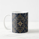 Search for geometric gold mugs Traditional pattern
