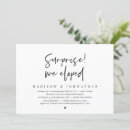 Recherche de surprise mariage invitations Noir et blanc