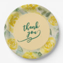 Search for yellow rose paper plates Bridal shower