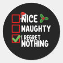 Search for i regret nothing stickers Santa