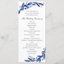 Search for navy wedding programs Botanical