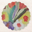 Recherche de fleur tulipe dessous de verres Coloré