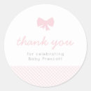 Search for girl baby shower stickers Gingham