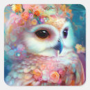 Search for cute owl art stickers Whimsical