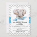 Recherche de de chevron baby shower invitations Bleu