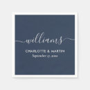 Search for silver napkins Navy blue