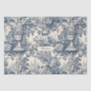 Search for blue toile tissue paper Rustic