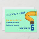Search for waterpark invitations Blue