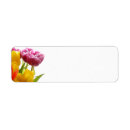 Search for purple tulips return address labels Yellow