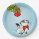 Search for christmas cat plates Kitten