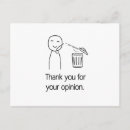 Search for opinion postcards Sarcastic