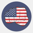 Search for fist flag stickers America