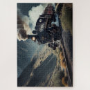 Search for travel by train puzzles Vintage
