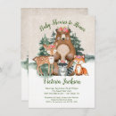 Recherche de winter woodland baby shower invitations Neige