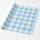 Search for blue and white gingham wrapping paper Modern